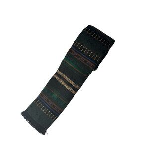 Vintage Rovoletto Venezia Square Tie Frayed Erredieci Special Green Orange